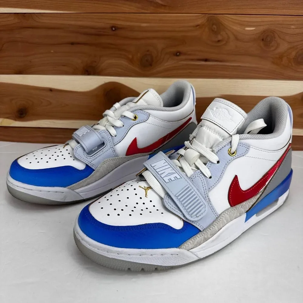 Air Jordan Legacy 312 FN8902-161 Low White/University Red-White Men's size 9 US